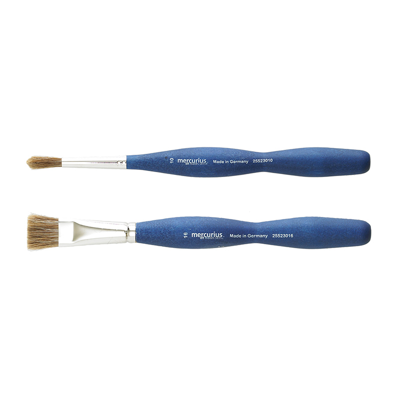 Paint Brush Cow Hair Special Curved Grip #10 / 10 mm x 22 cm image