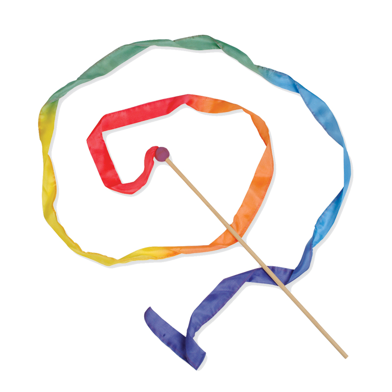 Sarah's Silks Streamer - Rainbow with Ball image