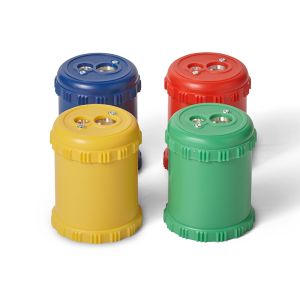 Dual Bleistiftspitzer für Farbstifte 2 Löcher