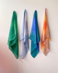 Sarah's Silks Seidenspieltuch Erde 53x53 cm